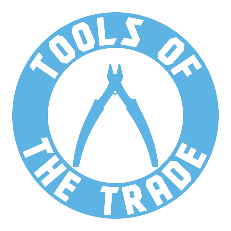 Example design feauting sprue cutters, with the phrase 'Tools of the Trade'